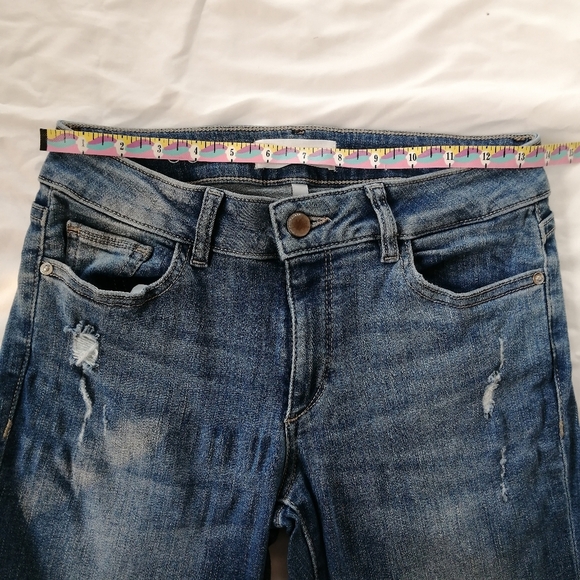 DL1961 Emma Power Leggings In Melbourne Step Fray Hem 27 - Picture 8 of 15